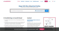 Desktop Screenshot of e-krediidiinfo.ee