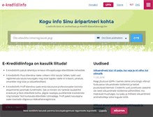 Tablet Screenshot of e-krediidiinfo.ee